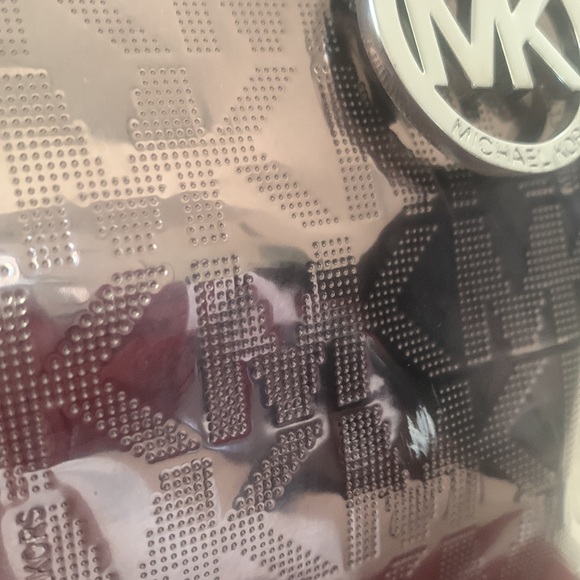 Michael Kors Grayson Large Satchel Mirror Metallic in Gunmetal Gray - Picture 11 of 12